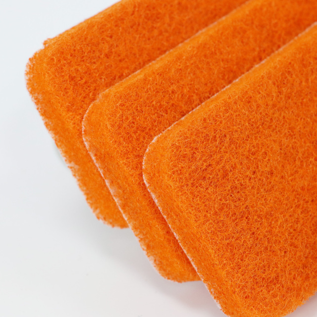Orange Irregular-Shaped Non-Woven Abrasive Pad