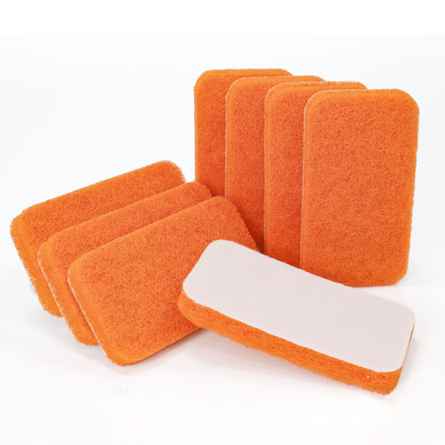 Orange Irregular-Shaped Non-Woven Abrasive Pad
