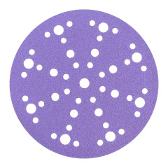 6 inch 41-Hole Purple Ceramic Polyester Sanding Disc P80,6 inch 41-Hole Purple Ceramic Polyester Sanding Disc P80