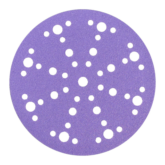 6 inch 41-Hole Purple Ceramic Polyester Sanding Disc P80,6 inch 41-Hole Purple Ceramic Polyester Sanding Disc P80