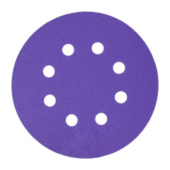 8-Hole Purple Ceramic Polyester Sanding Disc P320,8-Hole Purple Ceramic Polyester Sanding Disc P320