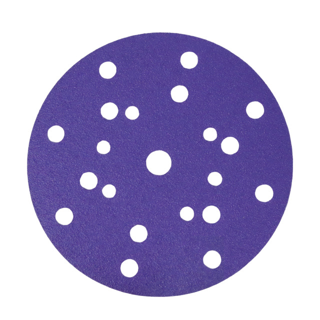6 inch Custom-Punched Purple Ceramic Polyester Sanding Disc P120 for Metal,6 inch Custom-Punched Purple Ceramic Polyester Sanding Disc P120 for Metal