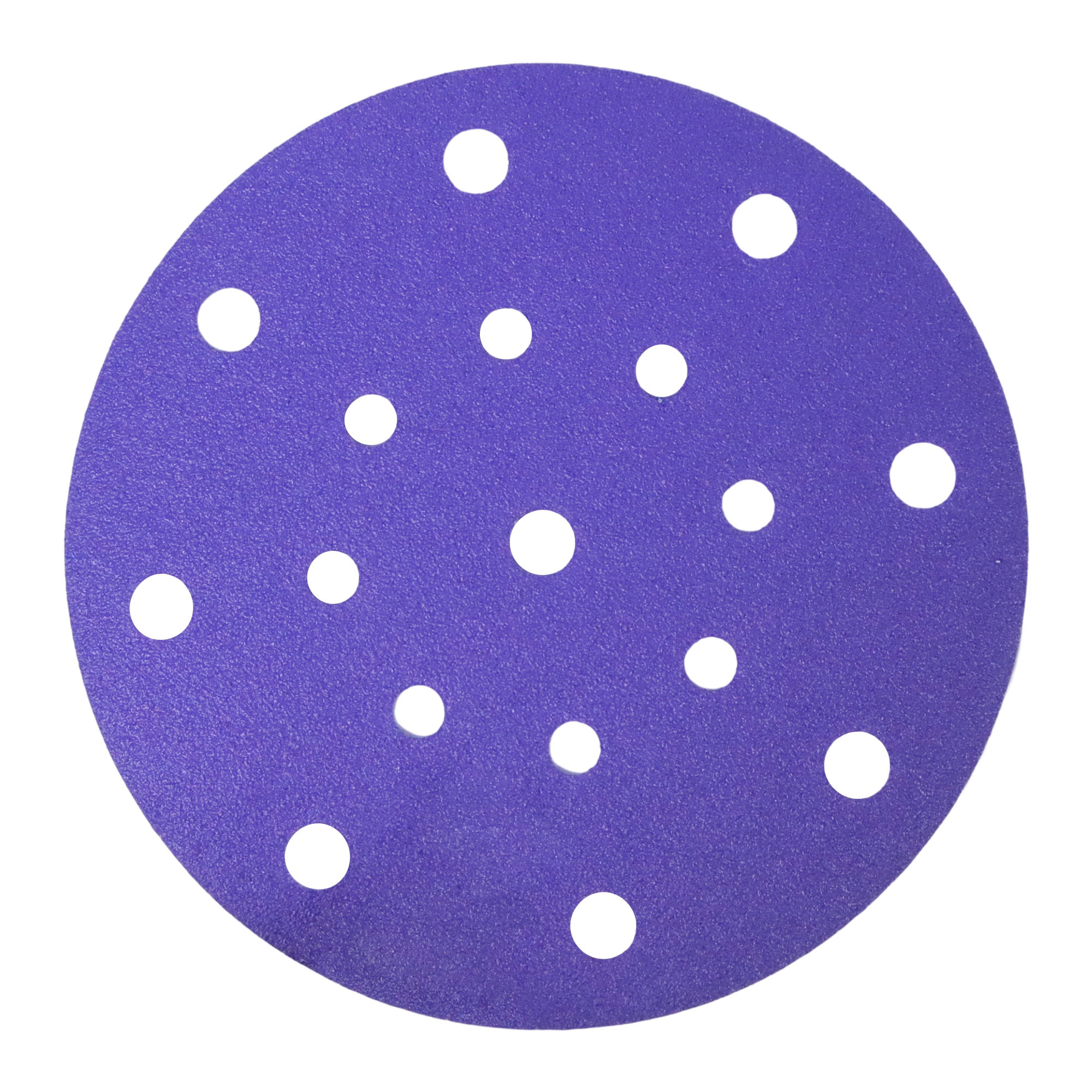 17-Hole Purple Ceramic Polyester Sanding Disc P320 for Automotive,17-Hole Purple Ceramic Polyester Sanding Disc P320 for Automotive