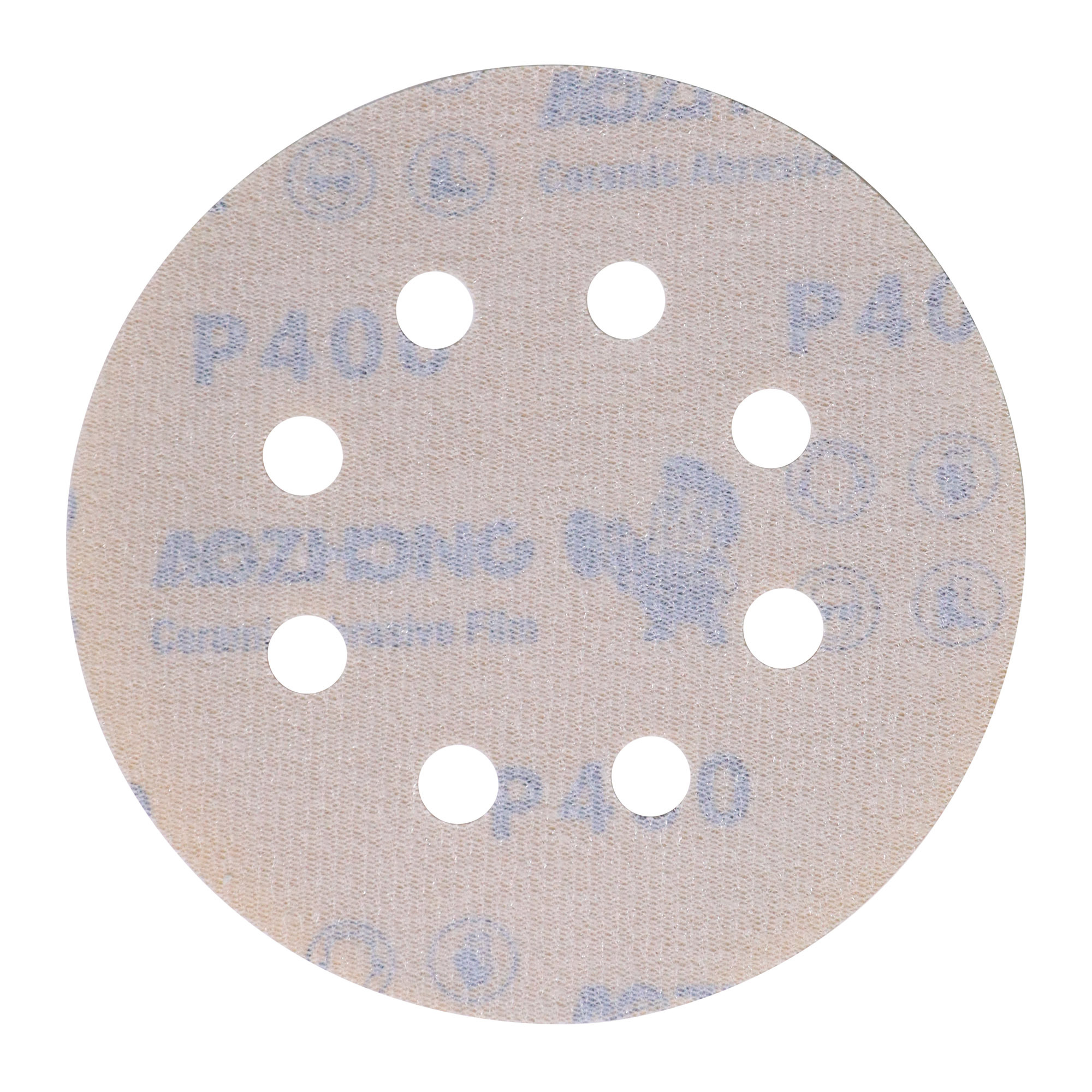 6-inch 8-hole yellow polyester film sanding disc P400,6-inch 8-hole yellow polyester film sanding disc P400