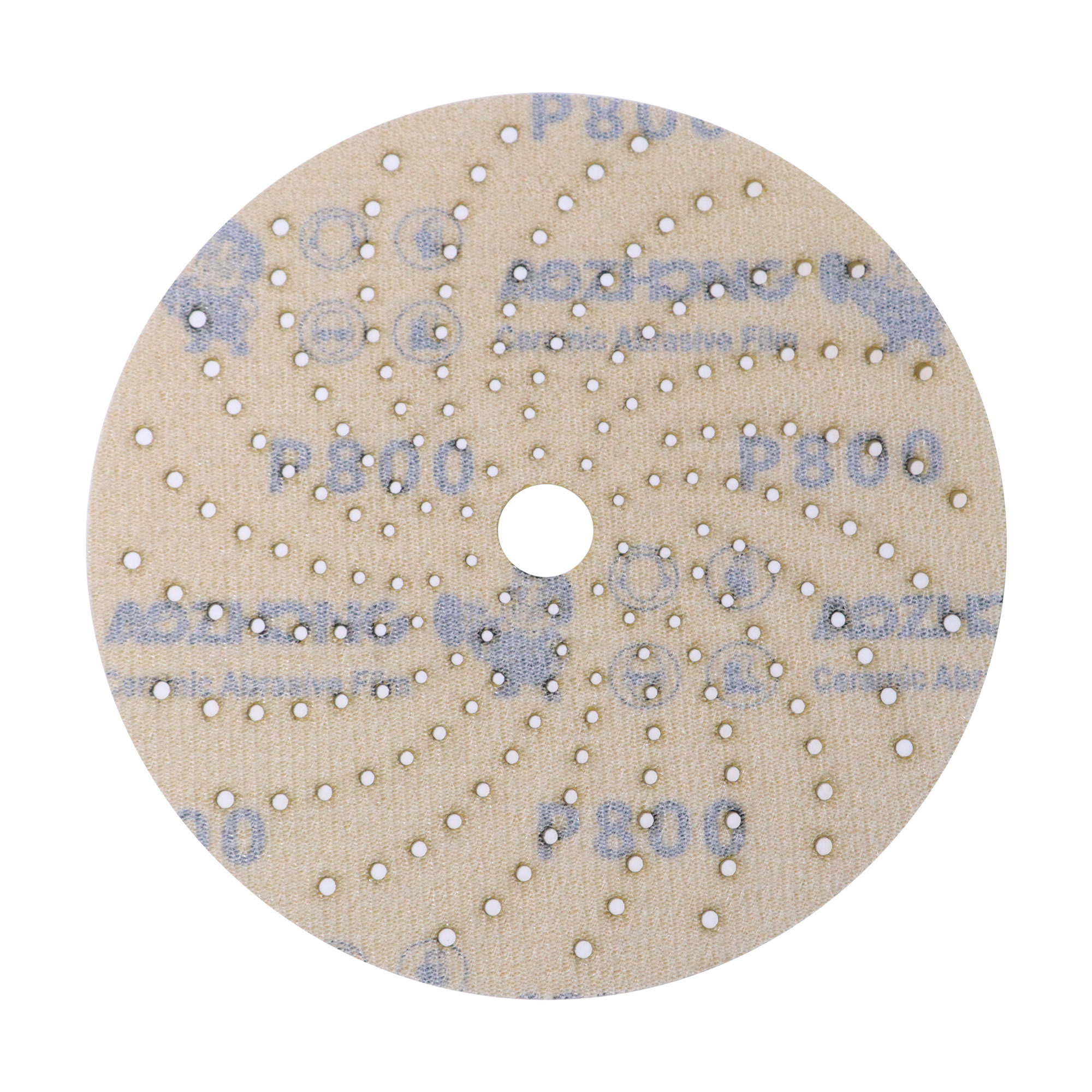 Aozhong 4-inch Yellow Sand Polyester Sandpaper P800,Aozhong 4-inch Yellow Sand Polyester Sandpaper P800