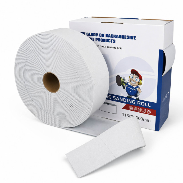 115MM * 25M Pre-Cut Foam Hand Sanding Pads Boxed Dispenser Rolls,115MM * 25M Pre-Cut Foam Hand Sanding Pads Boxed Dispenser Rolls