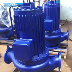 Насос для трубопровода с герметичным двигателем