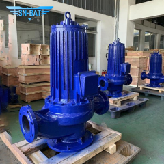 Насос для трубопровода с герметичным двигателем