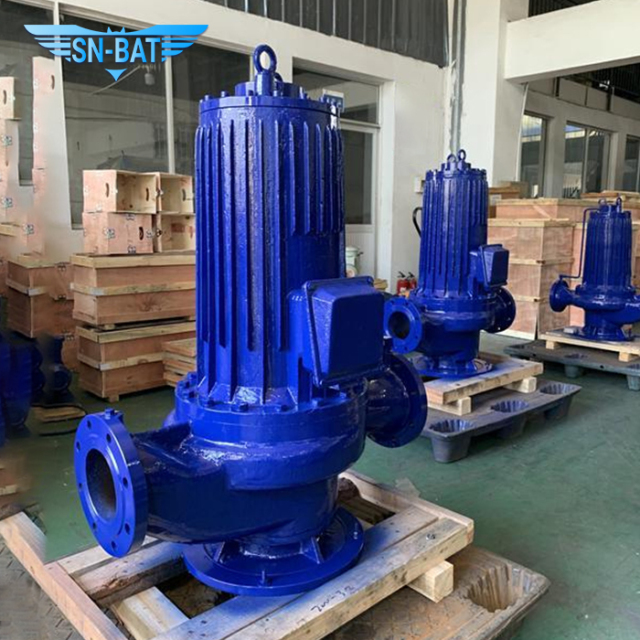 Насос для трубопровода с герметичным двигателем