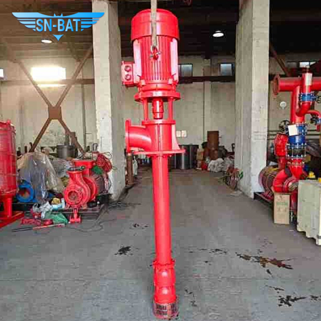 Пожарный насос с длинной шахтой для глубоководных скважин