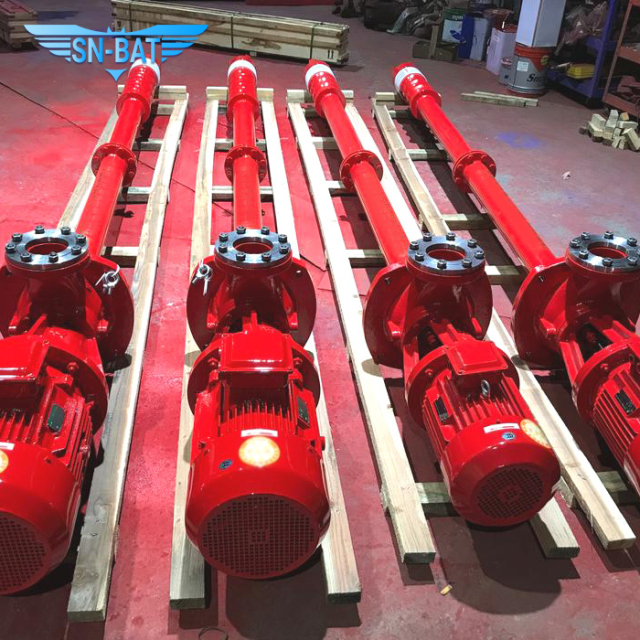 Máy bơm chữa cháy giếng sâu trục dài