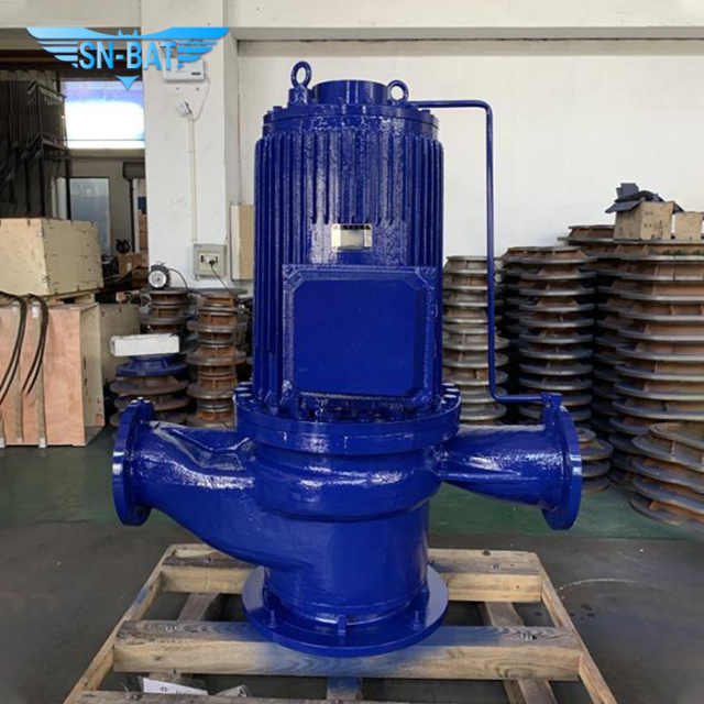 Насос для трубопровода с герметичным двигателем