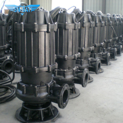 Bomba de esgoto com agitação automática