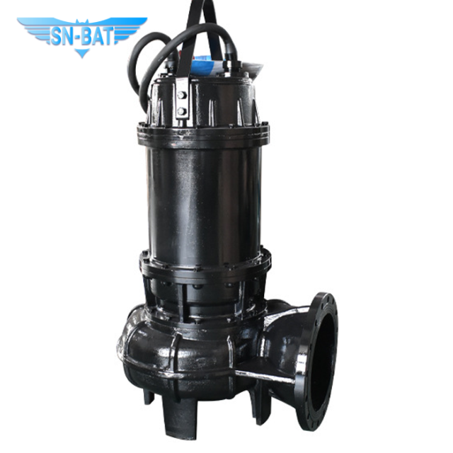 Tauchfähige, verstopfungsfreie Abwasserpumpe