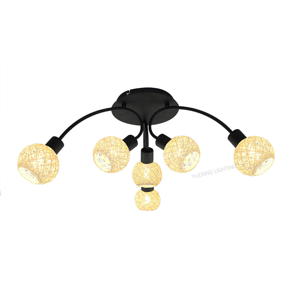 E27 6-Light Ceiling Lamp 51779.0618.04W,Shaoxing Yuexing Lighting Co., Ltd.,E27 6-Light Ceiling Lamp 51779.0618.04W