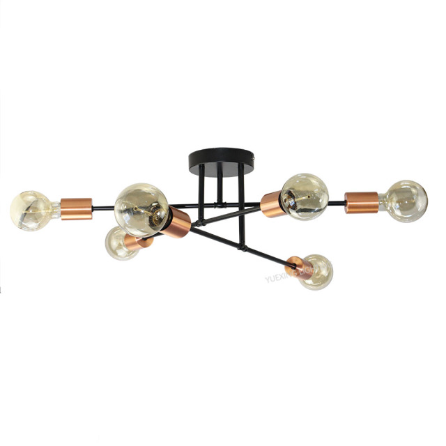 E27 6-Light Ceiling Lamp C18301B-6,Shaoxing Yuexing Lighting Co., Ltd.,E27 6-Light Ceiling Lamp C18301B-6