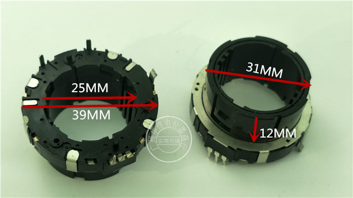 JAPAN M EVQVNC00215B EC38 Black hollow encoder pulse 30 points