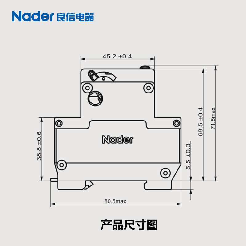 NDB1L-32 series leakage circuit breaker Nader Shanghai Liangxin electrical leakage air switch 1PN lower line
