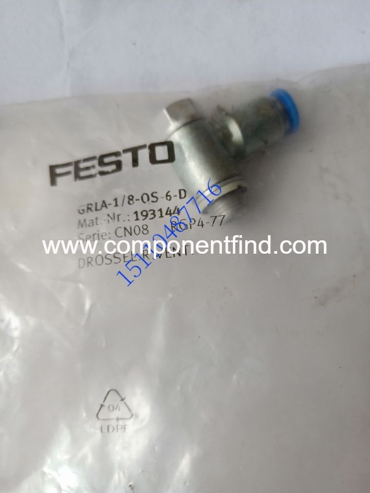Festo FESTO one-way throttle valve GRLA-1 8-PK-6-B 151168 spot