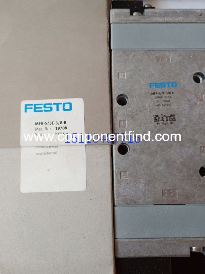 Festo FESTO MFH-5 3E-3 8-B solenoid valve 19708 genuine spot