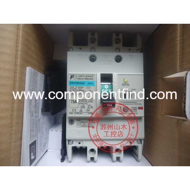 Brand new original authentic FUJI Fuji leakage switch EW125RAGC-3P075J Fuji circuit breaker open