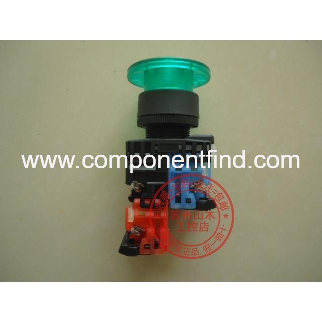 Original Japanese Fuji transparent mushroom head button with light AR22M0L AR22MOL-11E4G.R.W.Y.S