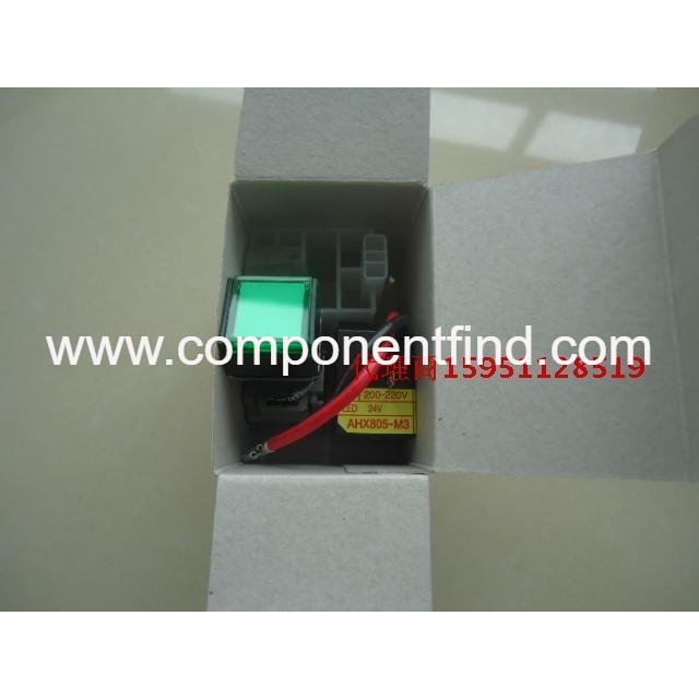 Brand new original Japanese Fuji green self-locking button switch with LED light AH164-SL5G22E3.R.W.Y