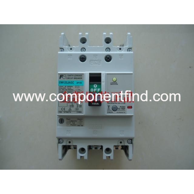 New original authentic Japanese Fuji leakage switch circuit breaker EW125JAGC-3P100B 75A 125