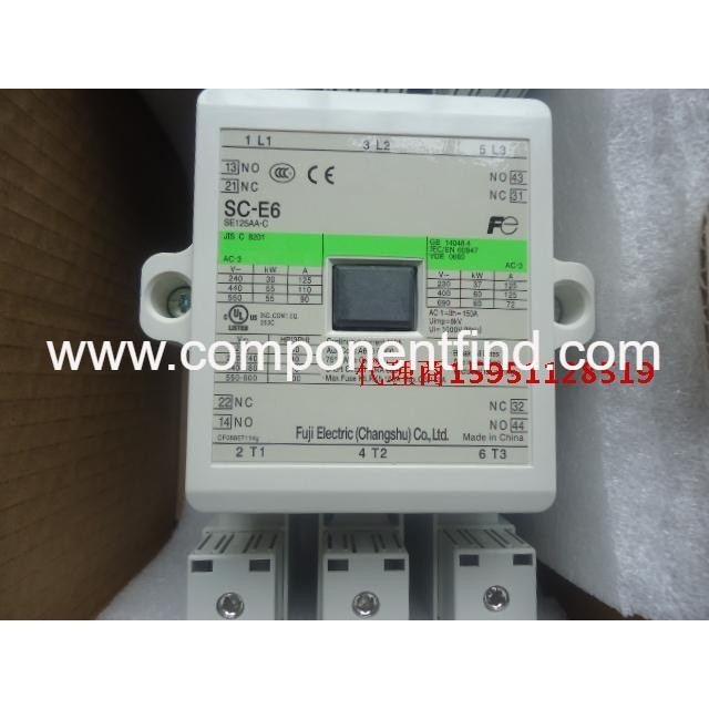 New genuine Fuji contactor SC-E6M8-C AC220V AC110V AC380V SE125AA-C