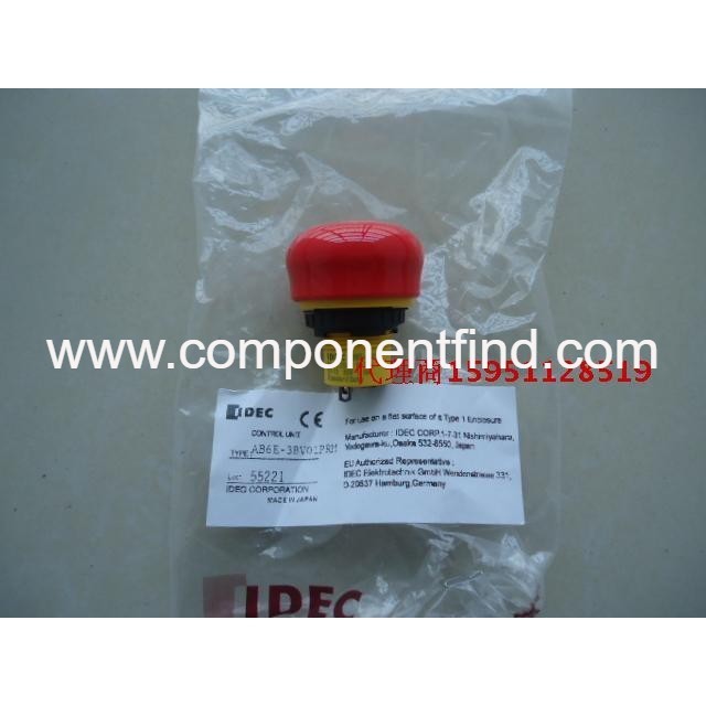 IDEC emergency stop button switch Japanese Izumi 16mm ultra-short emergency stop switch AB6E-3BV01PRM genuine