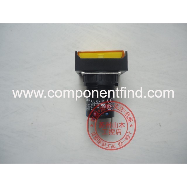 Japan Izumi button AL6H-M14YC 16mm with lamp reset yellow button 5 feet IDEC original