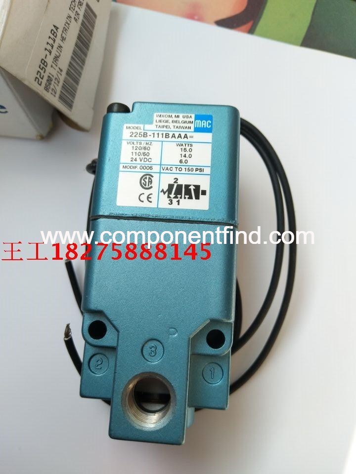 225B-111BA Hot Selling MAC Solenoid Valve 225B-111BAAA (2 in stock) MOD:0005 M386