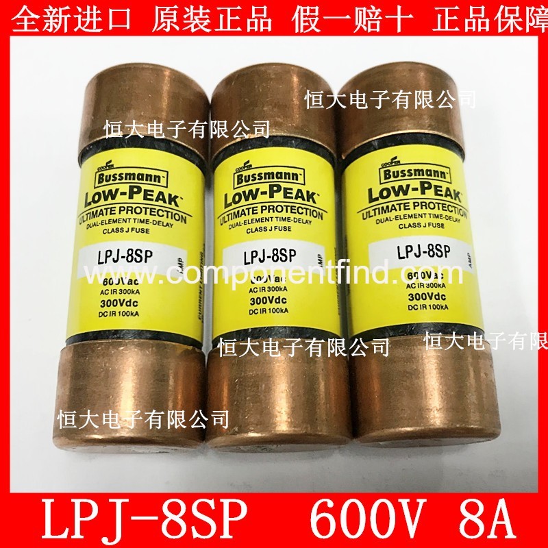 LOW-PEAK Delayed imported fuse LPJ-1SP-2SP-3SP-5SP-6SP-7SP-8SP 600V