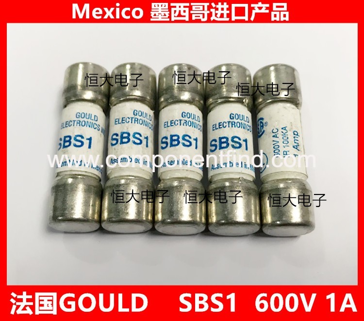 French MERSEN fuse fuse - FERRAZ SBS1 600V 1Amp 10*35MM