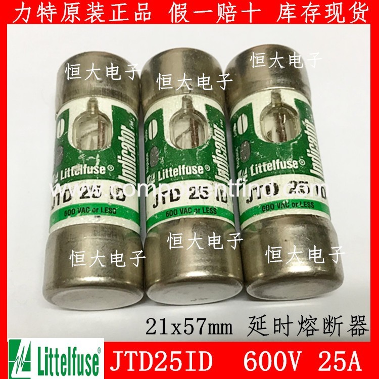 Litte JTD 25 ID 600V 25A delay fuse original imported fuse 21*57mm