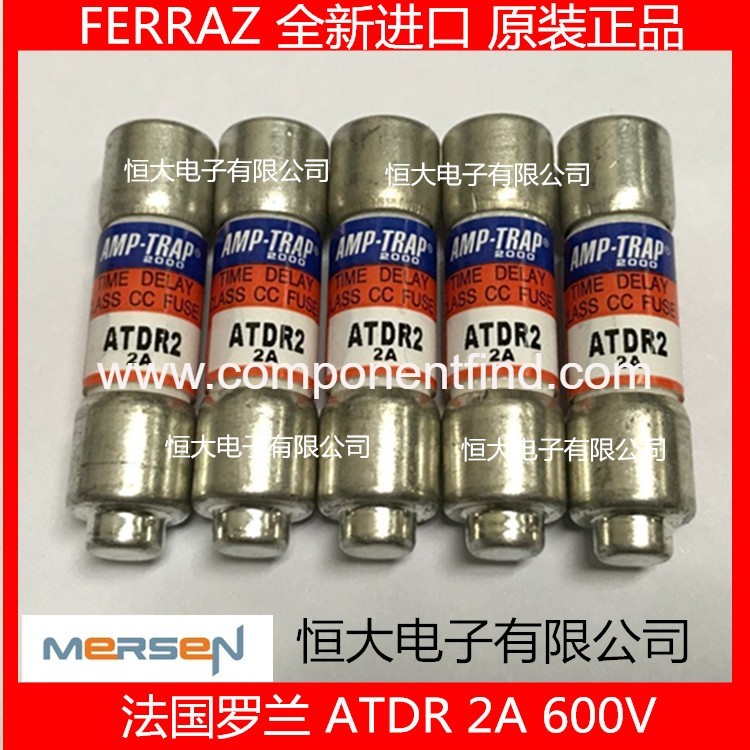 French MERSEN fuse - FERRAZ AMP-TRAP fuse ATDR2 2A 600V