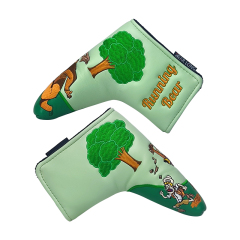Putter Headcover,www.nearlonggolf.com,Luxury Golf Putter Headcover Embroidery Logo