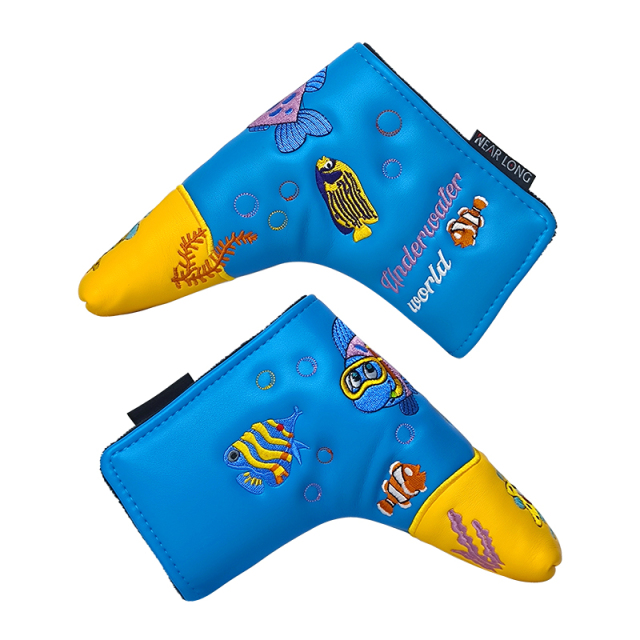 Putter Headcover,www.nearlonggolf.com,OEM PU Leather Golf Putter Headcover Brand Collection