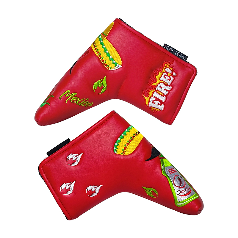 Putter Headcover,www.nearlonggolf.com,43. Waterproof PU Leather Golf Putter Cover Durable