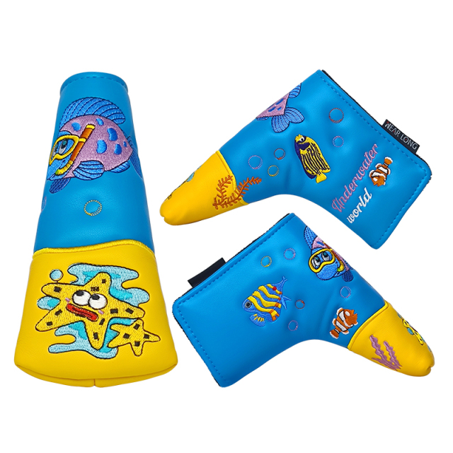 Putter Headcover,www.nearlonggolf.com,OEM PU Leather Golf Putter Headcover Brand Collection