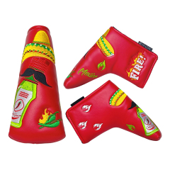 Putter Headcover,www.nearlonggolf.com,43. Waterproof PU Leather Golf Putter Cover Durable