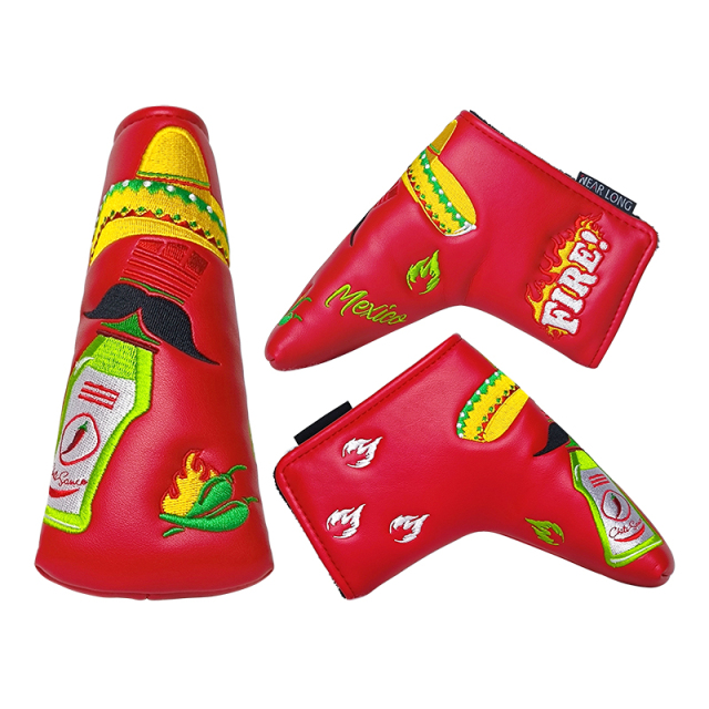 Putter Headcover,www.nearlonggolf.com,43. Waterproof PU Leather Golf Putter Cover Durable