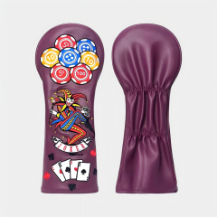 Wood Headcover,www.nearlonggolf.com,PU Leather Golf Headcover For Driver With Magnetic Closure