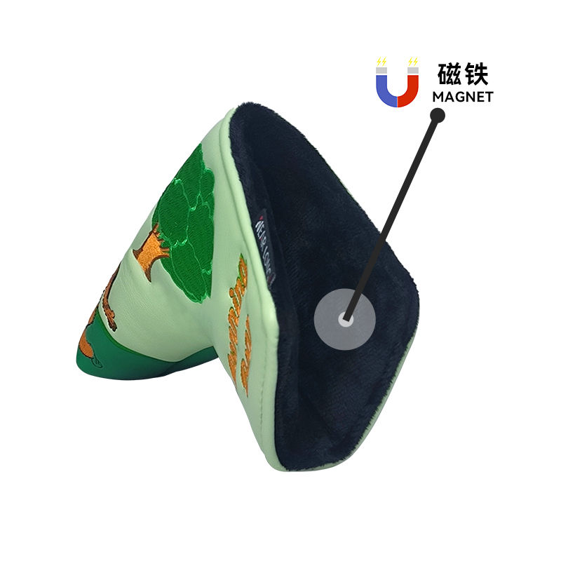 Putter Headcover,www.nearlonggolf.com,Luxury Golf Putter Headcover Embroidery Logo
