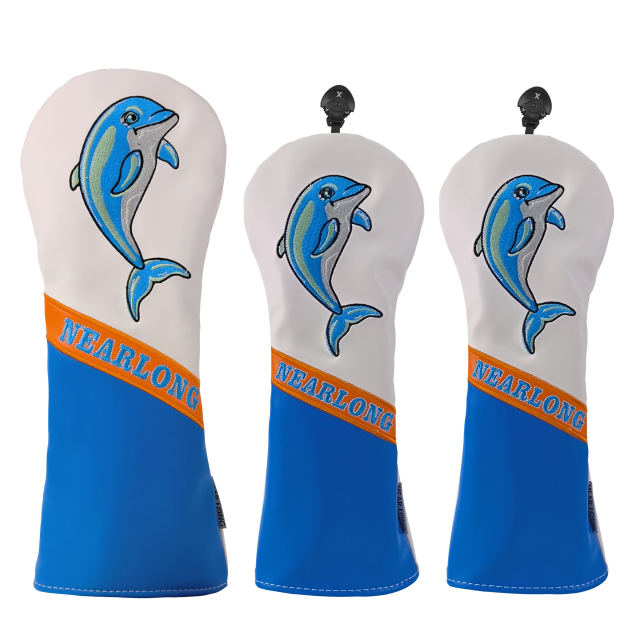 Wood headcover,www.nearlonggolf.com,Custom Golf Headcover OEM Manufacturer Bulk Supply