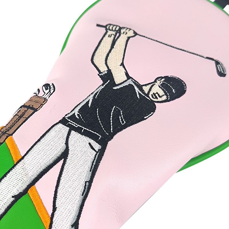 Wood headcover,www.nearlonggolf.com,Golf Headcover Set Custom Embroidery Logo Premium Quality