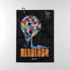 Waffle Golf Towel,www.nearlonggolf.com,Tri Fold Golf Towel With Logo For Golf Clubs And Pro Shops