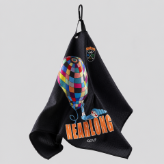 Waffle Golf Towel,www.nearlonggolf.com,Tri Fold Golf Towel With Logo For Golf Clubs And Pro Shops