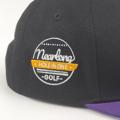 Golf Crew Cap,www.nearlonggolf.com,Embroidered Snapback Golf Cap
