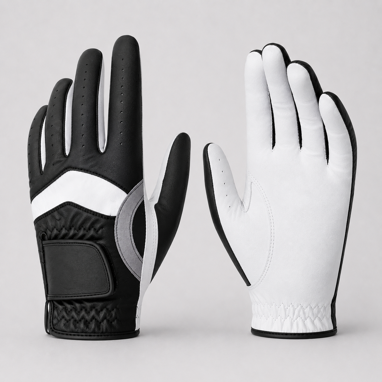 Black Glove,www.nearlonggolf.com,Premium Cabretta Golf Gloves Breathable Anti Slip